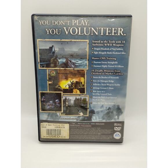 Medal Of Honor Frontline PlayStation 2 PS2 Complete CIB Tested - Picture 2 of 3